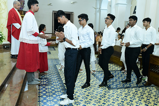 Fifty Children Receive Sacrament of Confirmation at Milagres Church